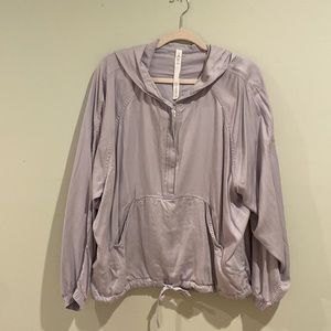 Lululemon Half zip jacket, light purple/gray
